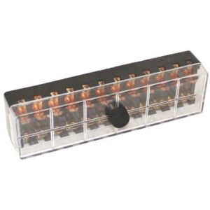 fuse box  12 pole glass type