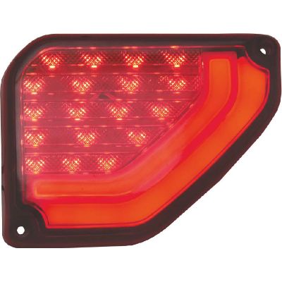 Tail lamp assembly bus triangle butterfly red 24v