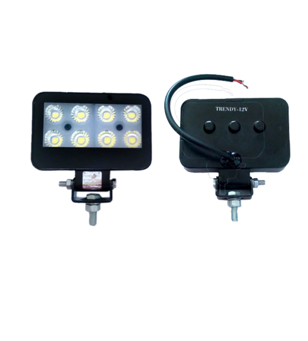 FOG LAMP UNIVERSAL SQUARE 8 LED 12V (40WATT)