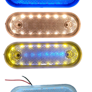 OVAL INDICATOR 24V YELLOW/BLUE
